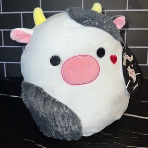 Connor the Cow with Fuzzy Glittery Patches